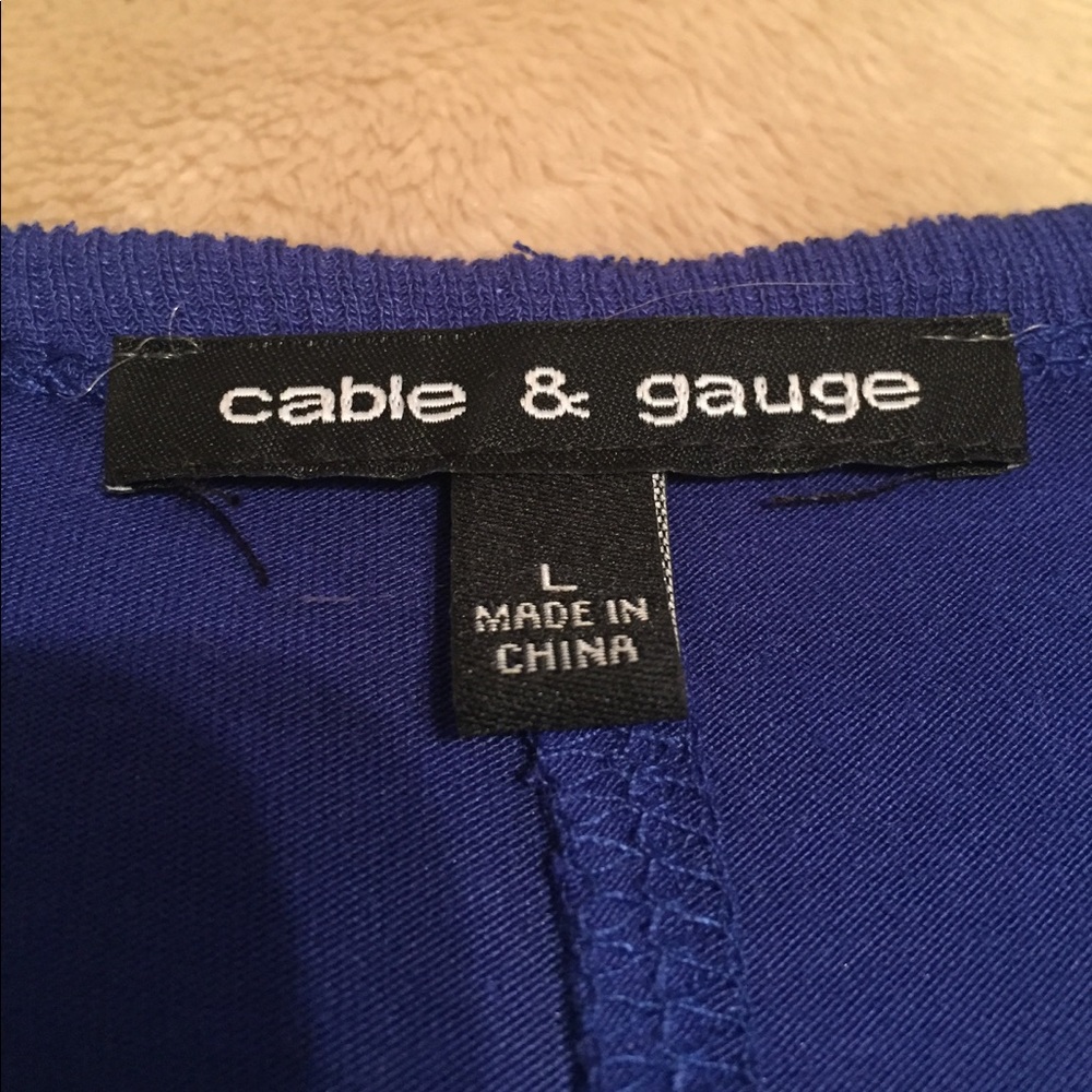 TJ Max Blue Long Sleeved Tunic